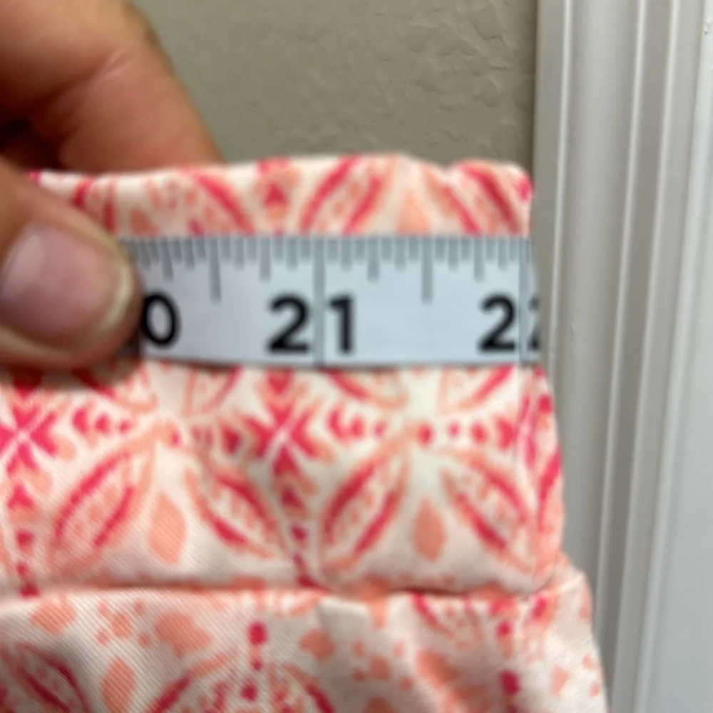 Capris ladies pants Espresso peachy and pinks size 2x HTH 19” - Picture 6 of 11